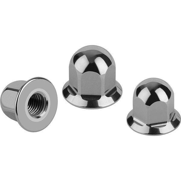 Kipp Cap Nut, M12, Stainless Steel, Polished K1328.12